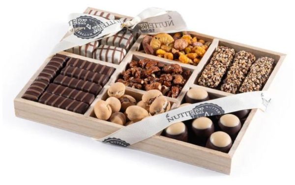 Chocolate & Nuts 7 Section Gift Tray- Small