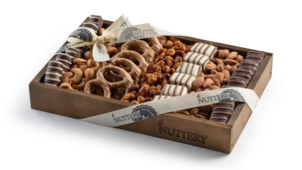 Chocolate Pretzel and Nuts Gift Tray-Small