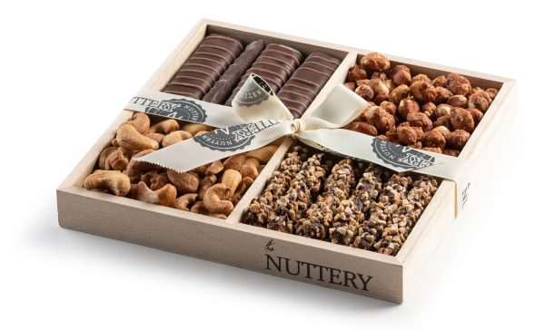 Chocolate & Nut 4 Section Gift Tray- Small