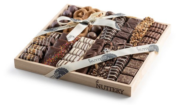 Specialty Chocolate 4 Section Gift Tray- Large